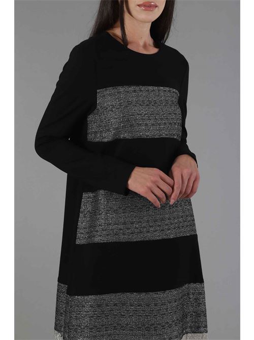 Abito in viscosa 1 One | EE-0009NERO